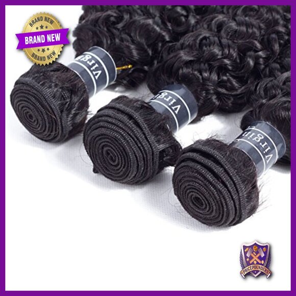 8A Brazilian Curly Human Hair Weave 3 Bundles 14 16 18 Inch main image 4